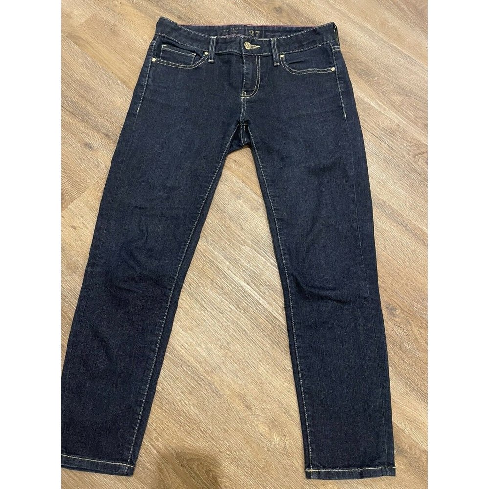 KATE SPADE womens size 27 Broome Street dark wash stretch skinny jeans